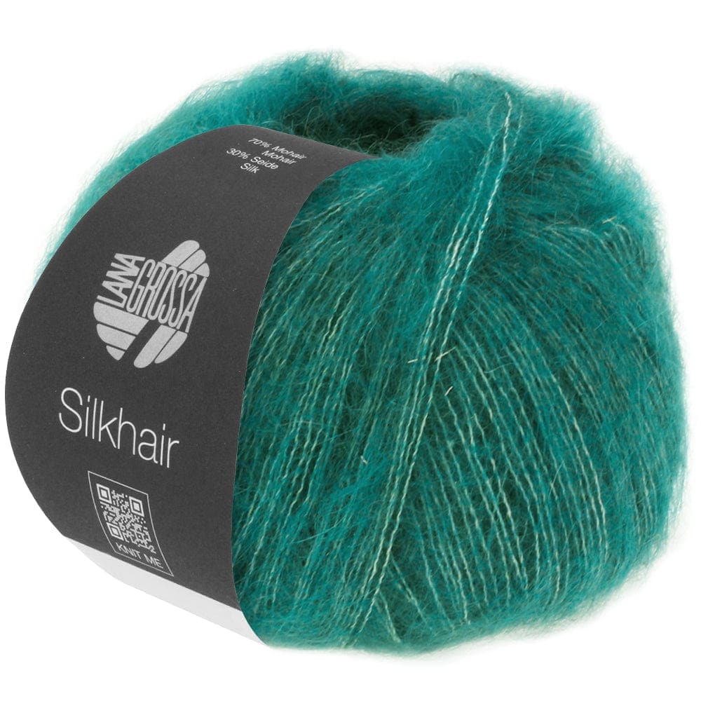 LANA GROSSA Garn 187 - Blaugrün SILKHAIR