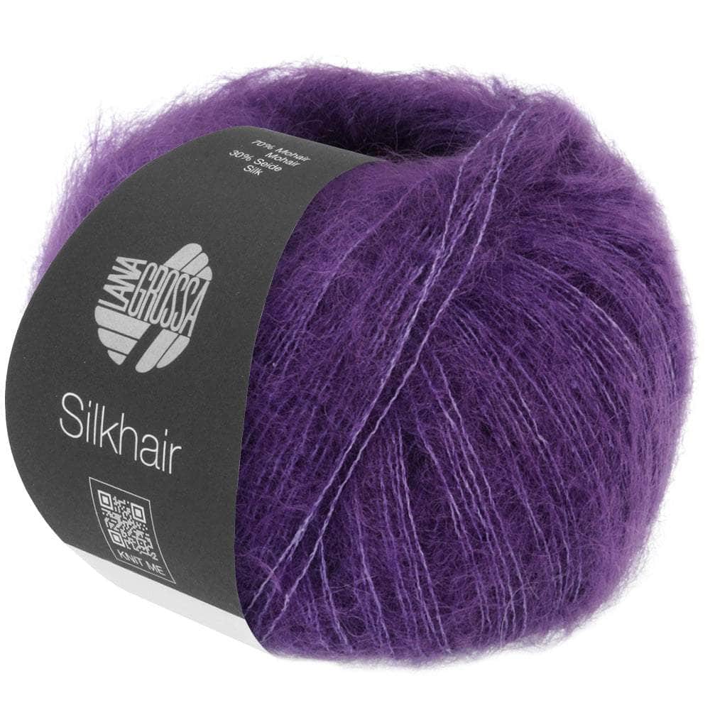 LANA GROSSA Garn 193 - Dunkelviolett SILKHAIR