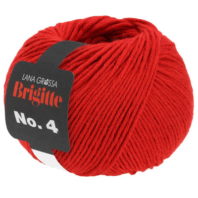 LANA GROSSA Garn 22 - Feuerrot BRIGITTE NO. 4